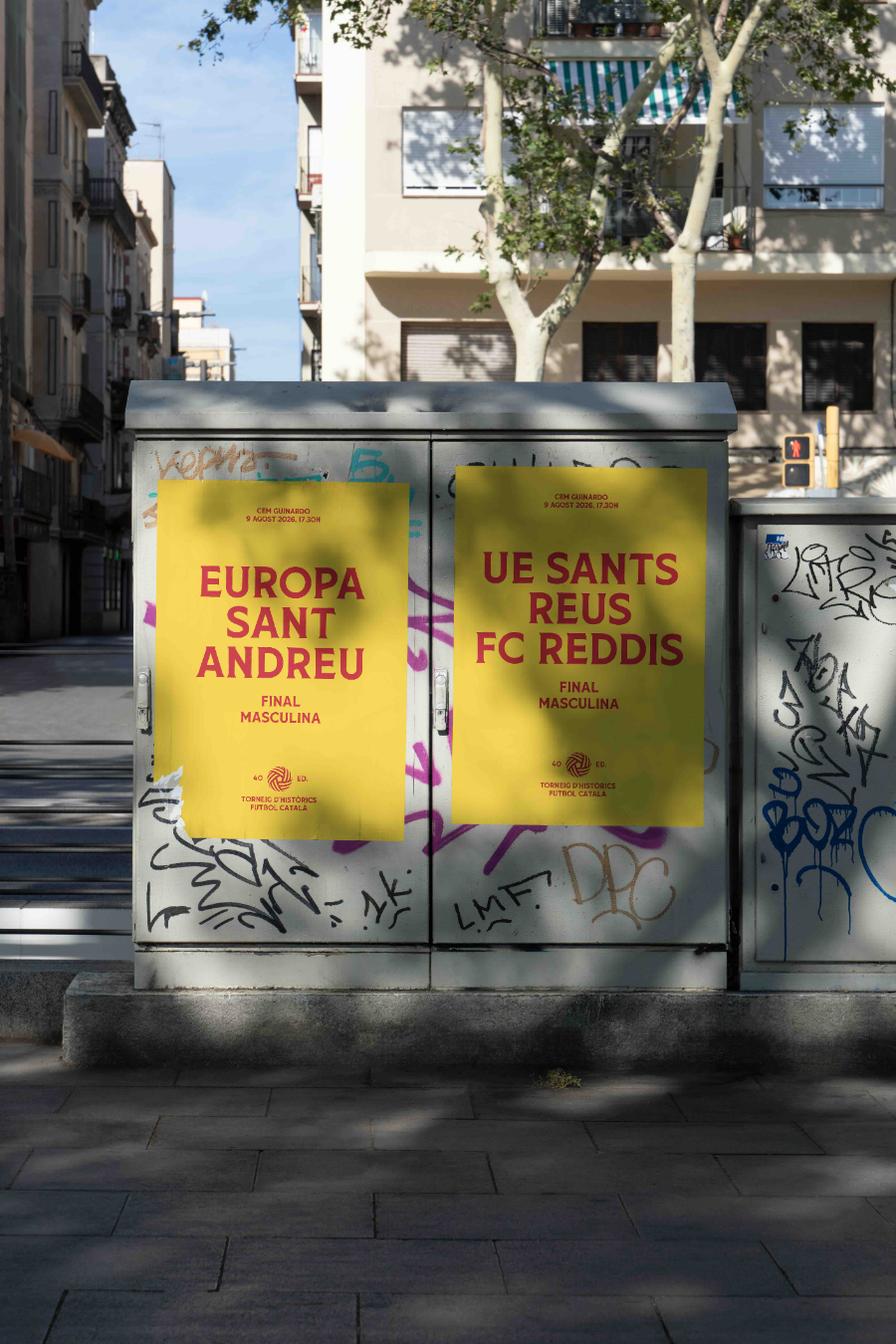 Torneig d'Històrics, cartelería en calle